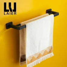 Vidric ванная комната черная резиновая основа краска четверт двойное полотенце бар вешалка для полотенец аксессуары для ванной комнаты