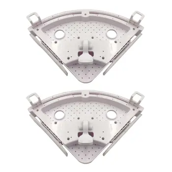 

2pcs Bathroom Corner Shelf No Drilling, Triple-cornered Bathroom Wall Corner Mount U90A
