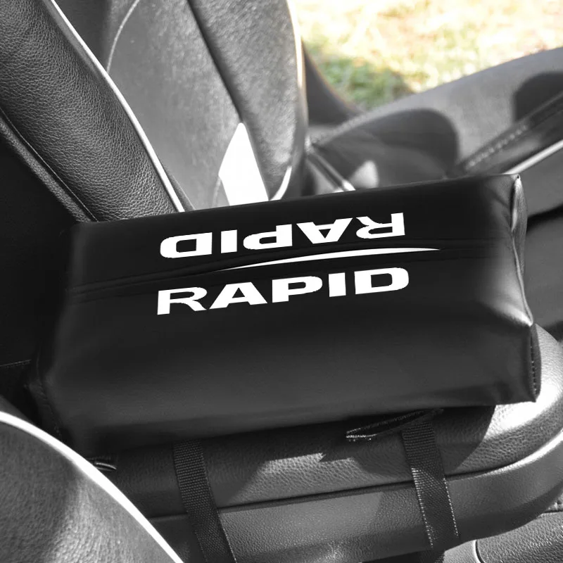 Подвесной тканевый чехол для Skoda RAPID, автомобильный Стайлинг, солнцезащитный козырек, держатель бумажной коробки