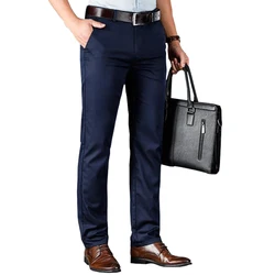 Spring summer new men's pants business high quality brand stretch straight pants men casual pants trousers men clothing