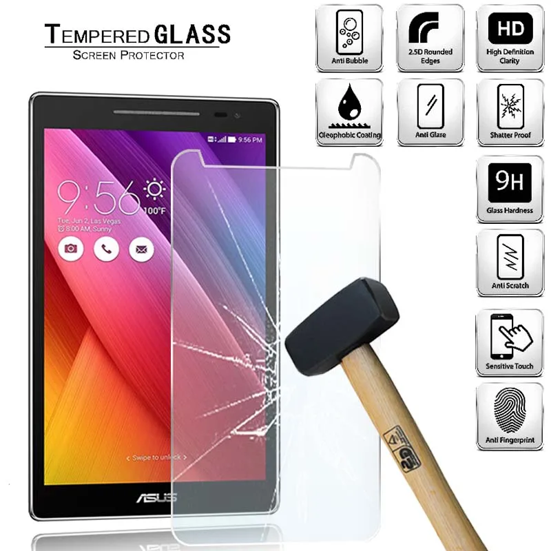 

Tablet Tempered Glass Screen Protector Cover for Asus ZenPad 8.0 Z380C-CA-KL-KNL-M Anti-Screen Breakage Tempered Film