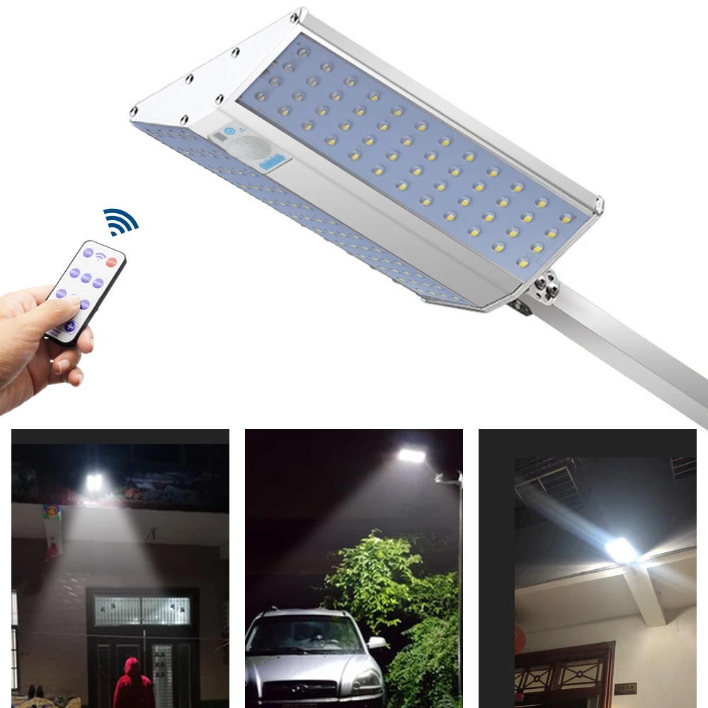 

Powerful Remote Control Led Solar Light Outdoors Solar Lamp PIR Motion Sensor Street Light Waterproof Garden Decorative Lighting