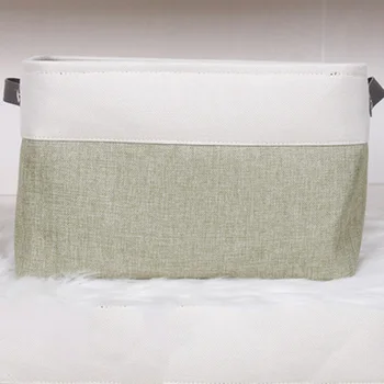 

Cotton Linen Storage Baskets without Cover Double Layer Double Handle Storage Box Clothes Toy QJS Shop
