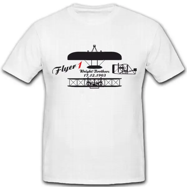 2019 горячая Распродажа модная футболка Wright Brothers Flyer 1 Flugzeug Amerika Erster Flug | Мужская