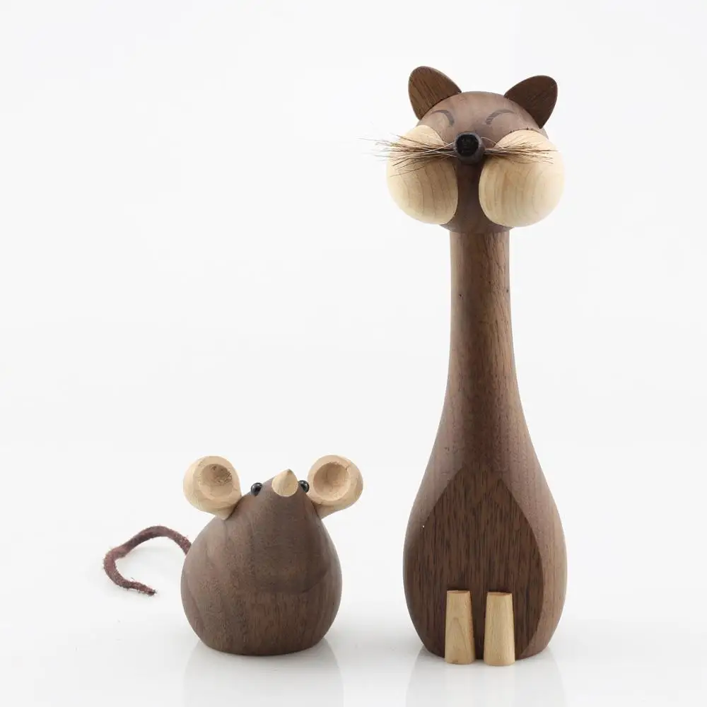 wood animal figures