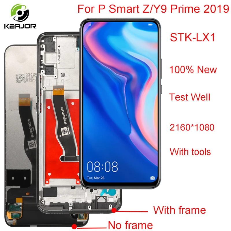 ЖК дисплей для huawei P Smart Z lcd кодирующий преобразователь сенсорного экрана в сборе