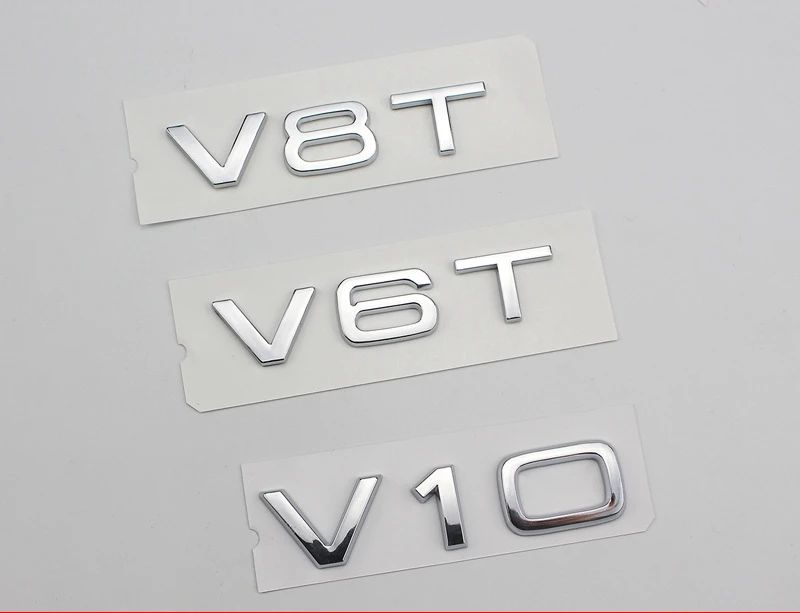 1 шт. 3D ABS V6T V8T V10 W12 эмблема крыла боковой задний багажник значок автомобильные