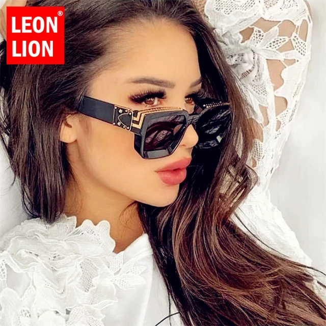 LeonLion 2023 Luxury Retro Sunglasses Women Square Brand Sunglasses Women  Mirror Sun Glasses Men Eyewear Oculos De Sol Feminino - AliExpress