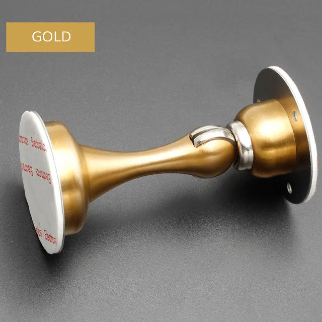 gold Магнитная дверная стоппер из нержавеющей стали, стикер, скрытые дверные держатели, настенное крепление на пол, дверной стоп, дверная фурнитура - Цвет: gold