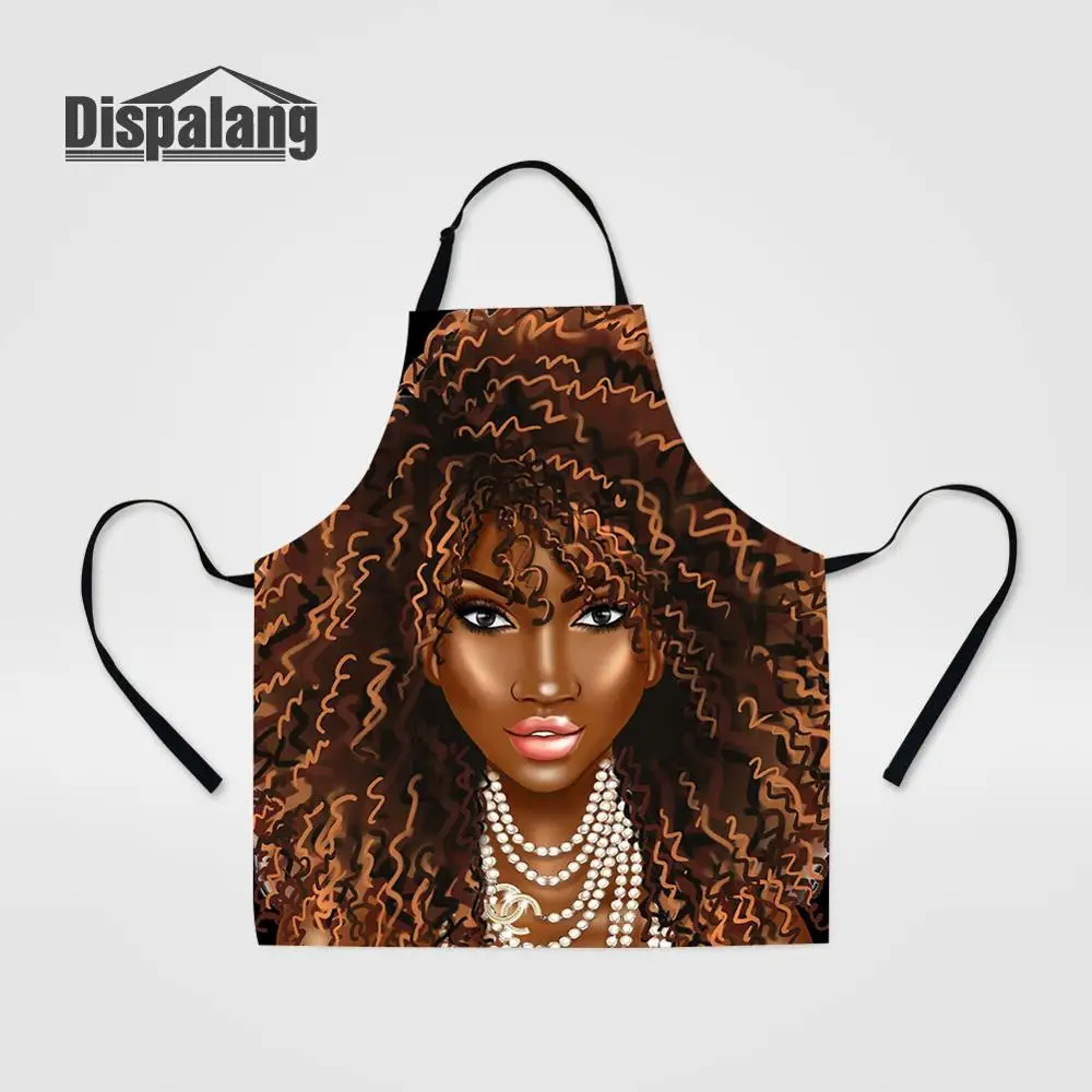 Черное искусство АФРИКАНСКАЯ ДЕВУШКА печать женский Фартук Кухонный Ресторан