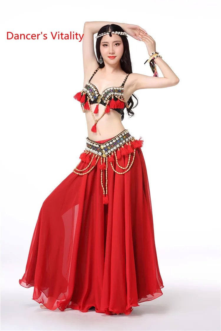 Women tribal skirt Sexy hand made tribal belly dance clothes woem lady tribal clothes bra belt trousers costumes male salsa dancer outfit