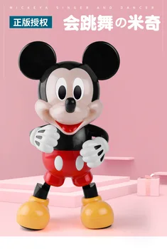 

Ecletronic Disney Dancing Mickey Mouse Figures can Walk and Sing with LED Light Music Shiny Original Disney Mickey Kids Gift Toy