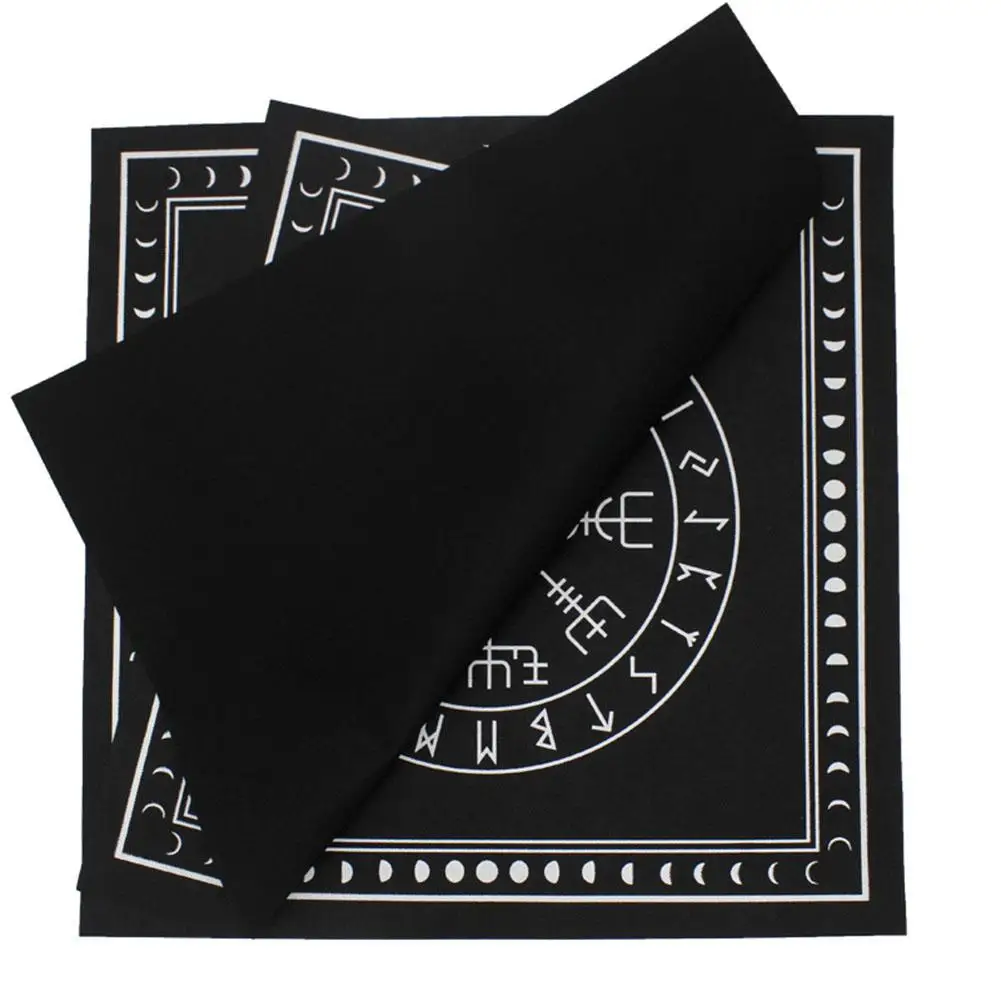 Tarot Tablecloth Triple Moon Pentagram Pagan Altar Card Cloth Flannel For Party Playing Cards Board Deck Game Entertainment