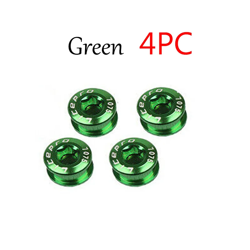 8.5mm-Green-4PCS MTB велосипедная передняя звезда болт двойной/тройной скорости диск Горный Дорожный велосипед винты колеса цепной передачи золото/серебро/фиолетовый/синий/красный/черный/зеленый - Цвет: 8.5mm-Green-4PCS