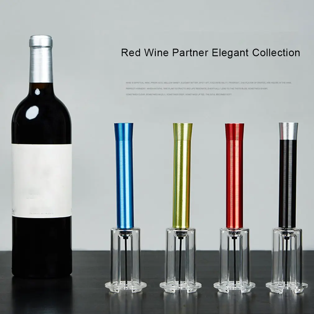 Quickly Operate The Simple Red Wine Gas Pressure Bottle Opener Color Box Needle Opener Wine Pressure Bottle Opener