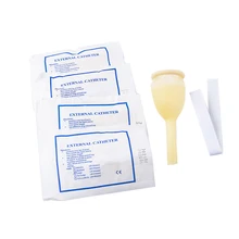 5pc Male External Catheter Single Use Disposable Urine Collector Latex Urine Bag Pick Urinal Bag CE FDA 25mm/30mm/35mm/40mm