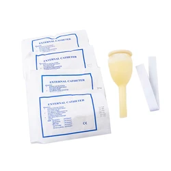 5pc Male External Catheter Single Use Disposable Urine Collector Latex Urine Bag Pick Urinal Bag CE FDA 25mm/30mm/35mm/40mm