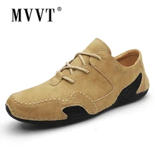 2020 New Comfortable Leather Men Loafers Breathable Casual Leather Shoe Men Flats Hot Sale Soft Driving Shoes Moccasins