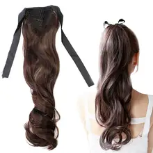 Ponytail Synthetic Hair Extensions Hair Cap Chic Tie Up Long Curly Wavy Ponytail Hair Styling Tools