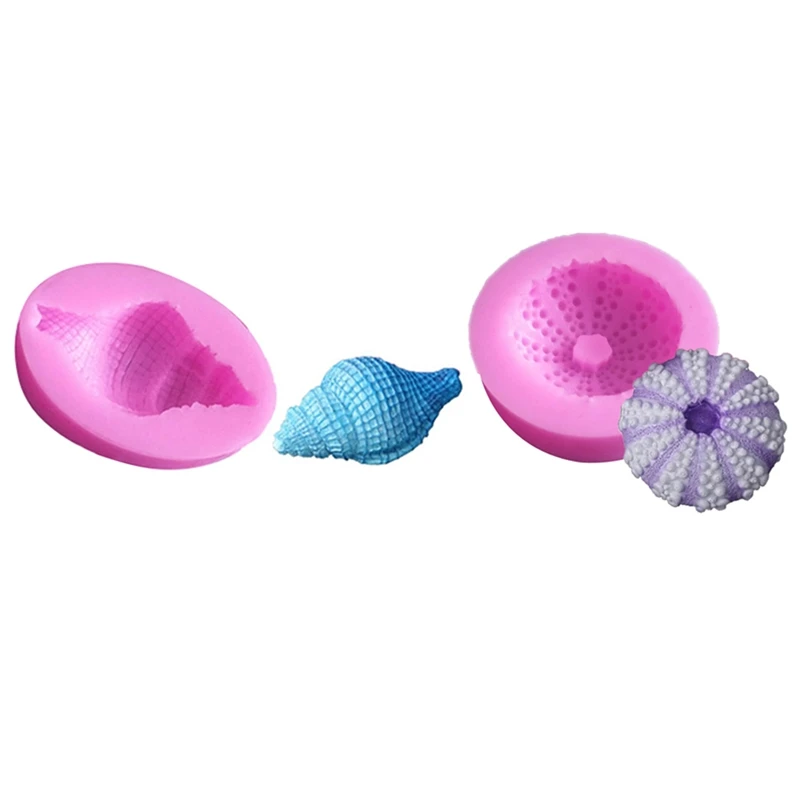 Sugarcraft Sea Shell Silicone Cake Molds Fondant Cake Decorating Tools Gumpaste Chocolate Candy Soap Fimo Clay Moulds