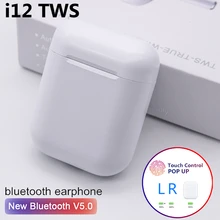I12 TWS Bluetooth гарнитуры наушники беспроводные наушники для оригинальных iphone и Android телефон