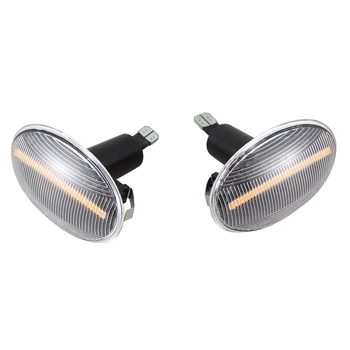 

2X 12V Dynamic LED Side Marker Light Panel Lamp Error Free for MINI Cooper R50 R52 R53 2002-2008