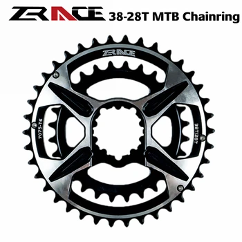 

ZRACE MTB Chainrings 2 x 10 / 11 / 12s Chainrings, 38-28T 7075AL, compatible SRAM Direct Mount Crank, 3 screw fixed new