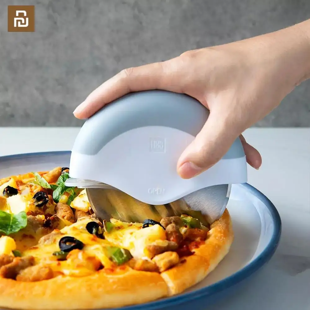 HUOHOU Pizza de Pizza cortador de acero inoxidable pastel cuchillo para Pizza cuchillo de ruedas extraíble de cocina para hornear herramientas para Pizza Waffles