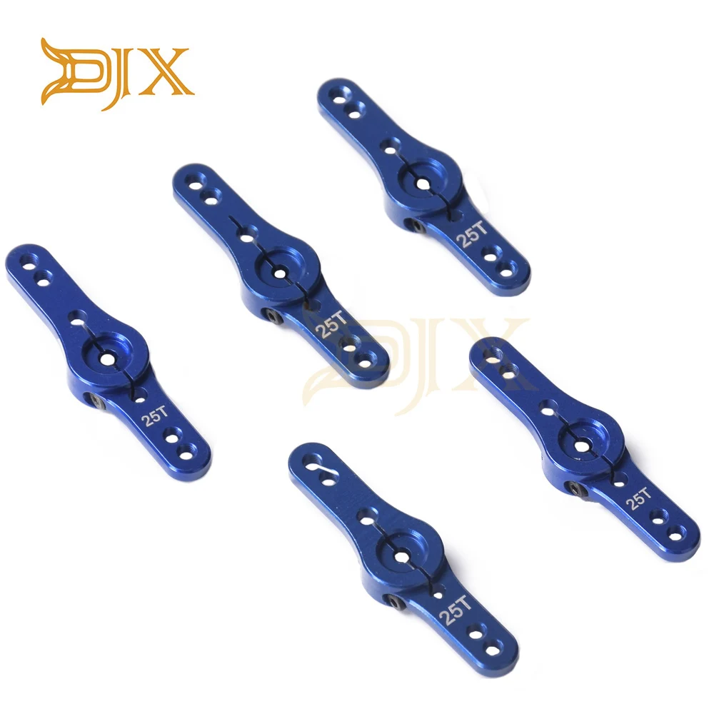 

DJX 52MM Aluminum 25T Servo Horn Steering Arms for 1/10 1/8 Scale RC Trucks Cars Buggies Replacement Upgrade Parts