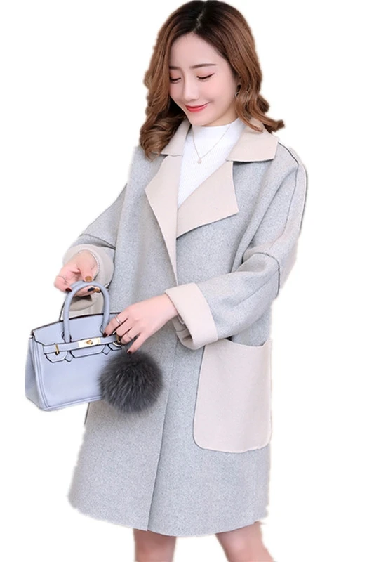 Серый 9191# осень зима Корейская мода для беременных верхняя одежда большого размера Свободные пиджаки Одежда для беременных женщин Одежда для беременных - Цвет: Серый