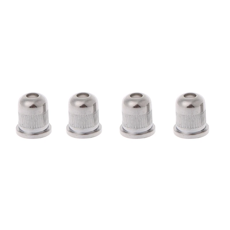 

4 Pcs Electric Bass Guitar String Mounting Ferrules Bushing For Thru Body Parts