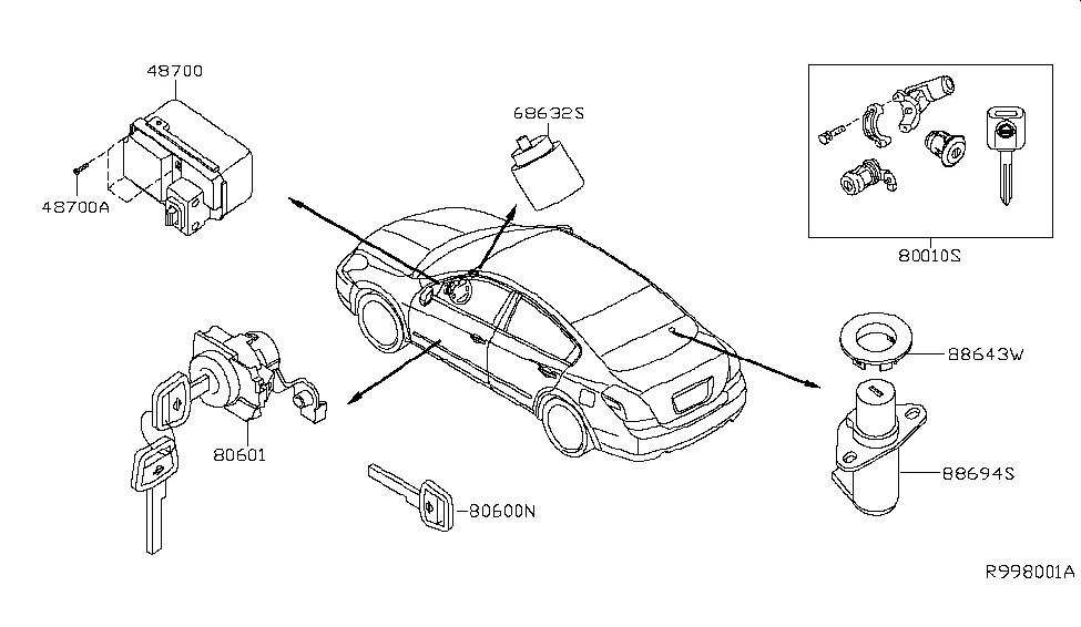 ESCL симулятор для NISSAN(OEM NO.48700-9N00B