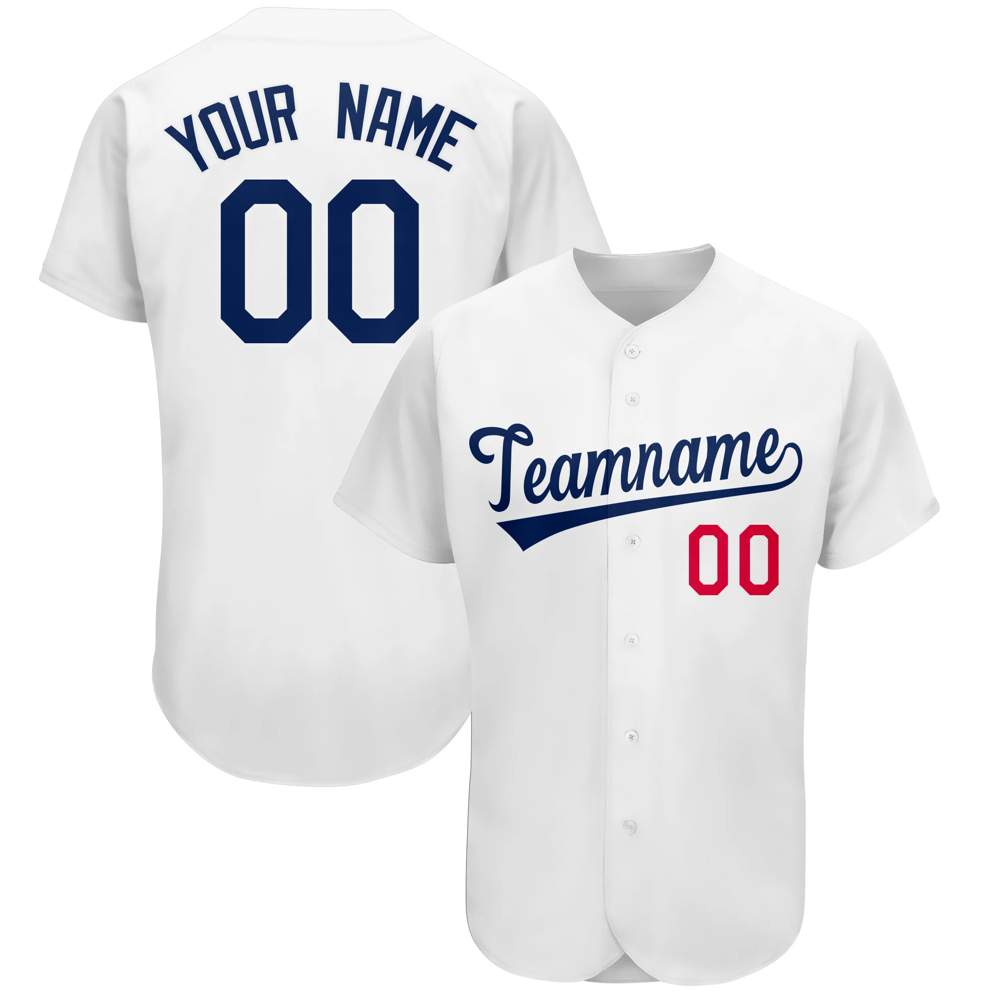 Baseball Jersey Full Sublimated Your Name/Number Short Sleeve V-neck Sportswear for Male/Female/Youth Any Colour