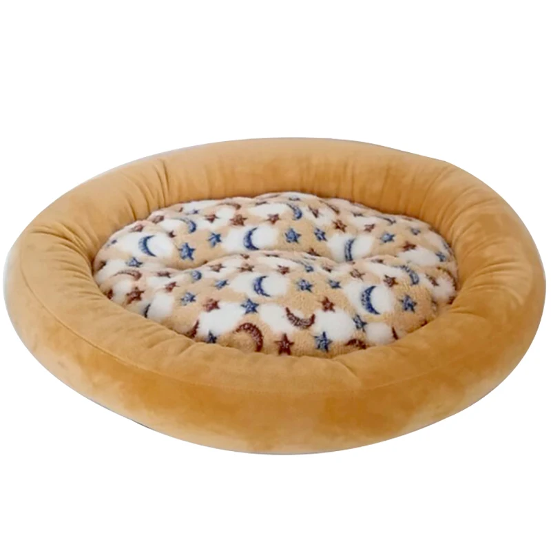 Brown Кровать для домашних животных для собак кошка мягкая хлопковая подстилка для щенков Кошкин дом плюшевая Лежанка коврик Soild Цвет аксессуары для домашних животных - Цвет: Brown