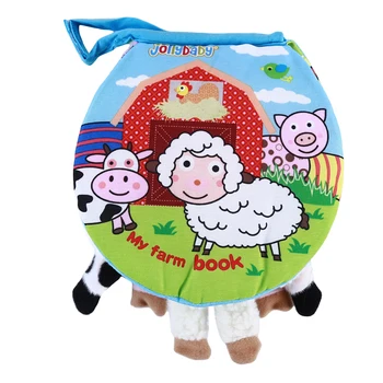 

2020 High Quality Cartoon Animal Cloth Book Toys Baby Story Quiet Books Baby Animal Cognition Early Learning Education Toy