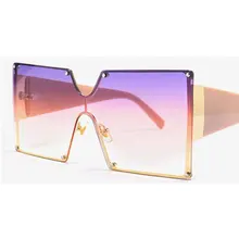 Уникальные модные негабаритные Квадратные Солнцезащитные очки женские брендовые Дизайнерские Большие Солнцезащитные очки женские розовые оттенки ног