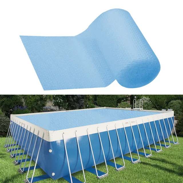 Protect Your Swimming Pool with the Swimming Pool Cover Protector Solar Rectangular Protection Heat Hot Tarpaulin Garden