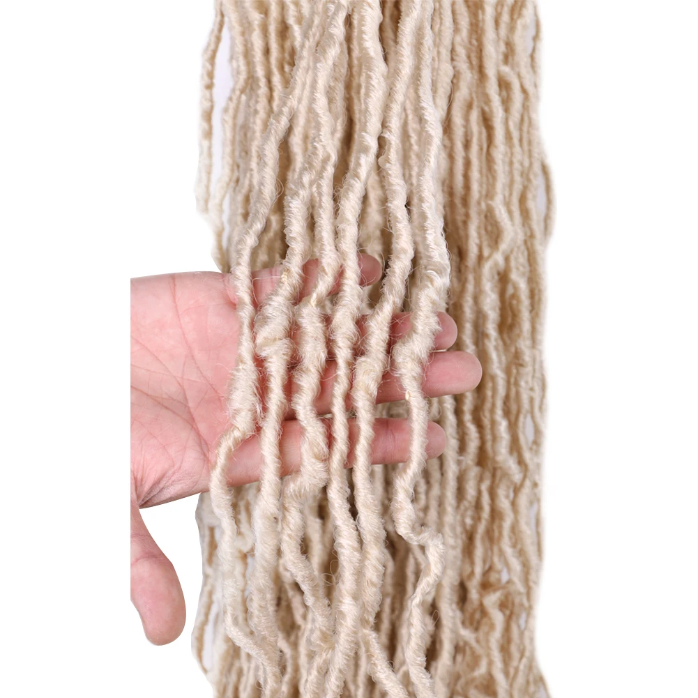 Faux Locks Crochet Braid Hair, Cabelo encaracolado,