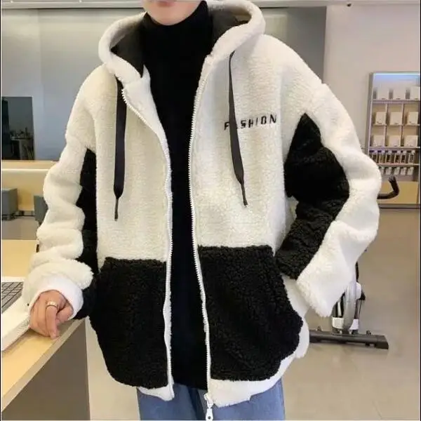 

Lamb wool coat winter Korean version cashmere sweater cotton padded jacket padded coat students' lazy wind cotton clothes winter