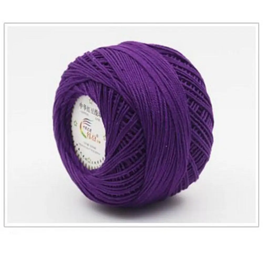 14 violet TWISTER. CK кружевные нитки, нить для вязания крючком, хлопчатобумажные швейные нити для вышивания, нить для вязания, нить для вязания крючком, №3, детская нить - Цвет: 14 violet