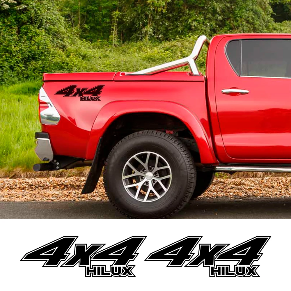 2 шт. автомобильные виниловые наклейки для Toyota HILUX 4x4 | Автомобили и мотоциклы