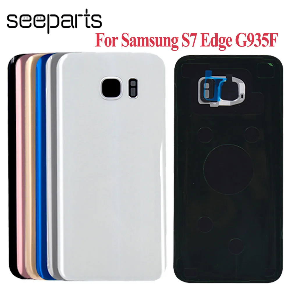 

5.7" For Samsung Galaxy S7 Edge G935F Back Battery Cover Door Rear Glass Housing Case For Samsung S7 Edge Battery Cover