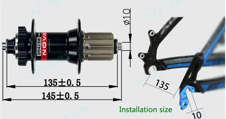 Велосипедные ступицы Novatec ступицы D041SB D042SB дисковые карты тормоза MTB горный велосипед ступицы подшипник 24 28 32 36 отверстия велосипедные ступицы