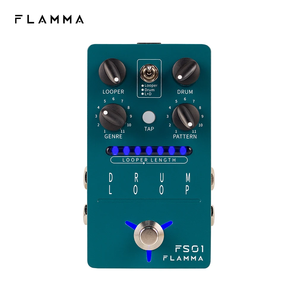 FLAMMA FS01 барабанная петля машина Лупер гитара эффекты педаль 20 мин 11 различных