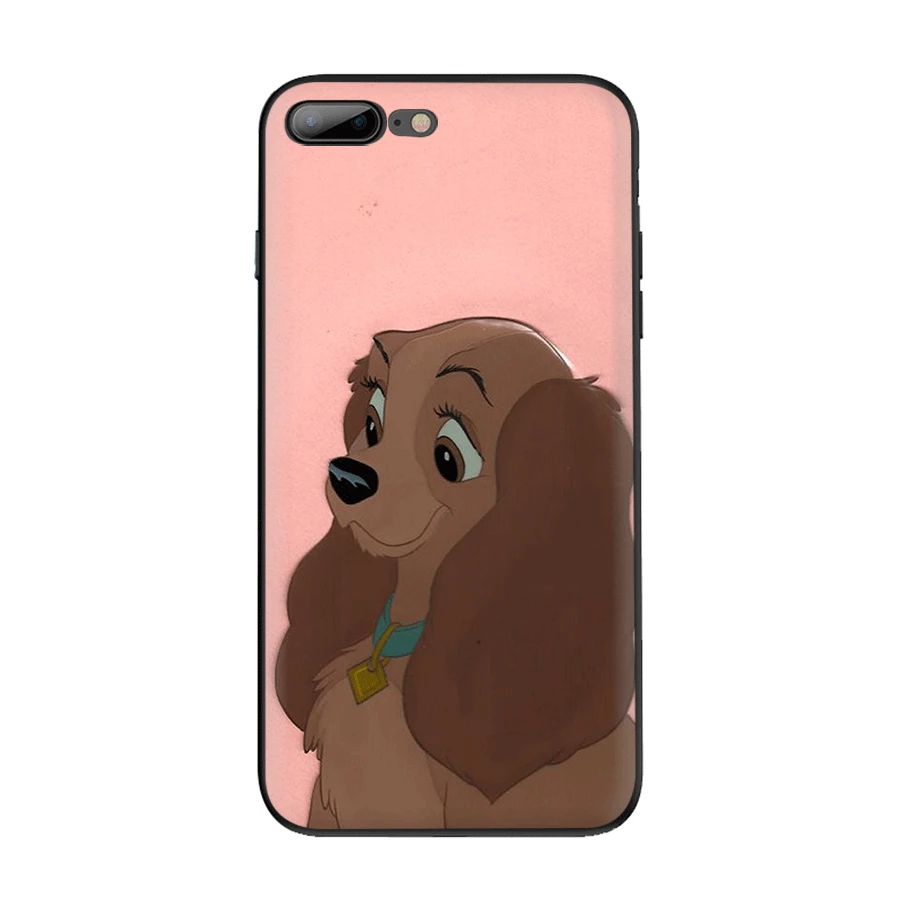 Чехол для мобильного телефона из ТПУ для iPhone 11 Pro X XR XS Max iPhone 7 8 6 6s Plus SE 5 5S чехол с рисунком собаки леди и бродяга