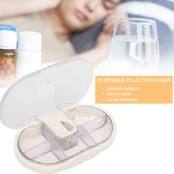 Pills Organizer Weekly Medicine Containers Tablet Storage Case Holder with Pills Splitter Medicine Boxes Dispensing Medical Kit