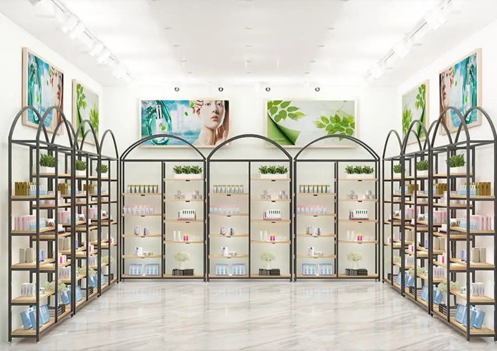 

Shoe store multi-layer display shelf shopping mall display cabinet clothing store shoe shelf bag shelf goods shelf free combinat