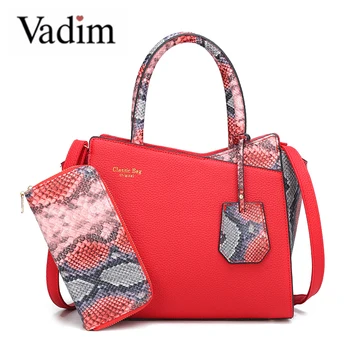 

Vadim Fashion Designer Composite Bag Women Handbag Patckwork Ladies Shoulder Bags Casual Totes Female Crossbody Bag Bolsa Mujer