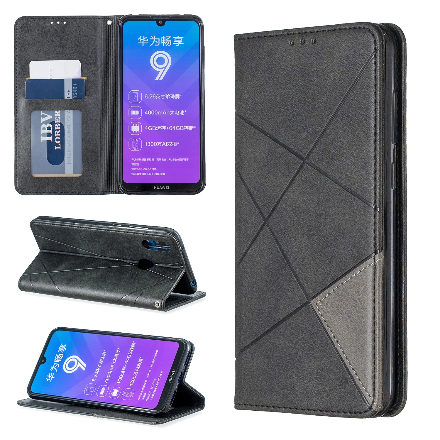 Wallet With Flip Leather Phone Case For HUAWEI Honor 20S 10i 10 9X 9A 9S 8A 8S 7A 7C NOVA 4E 5i Y5 Y6 Y7 Y7A Y9 PRO LITE Cover