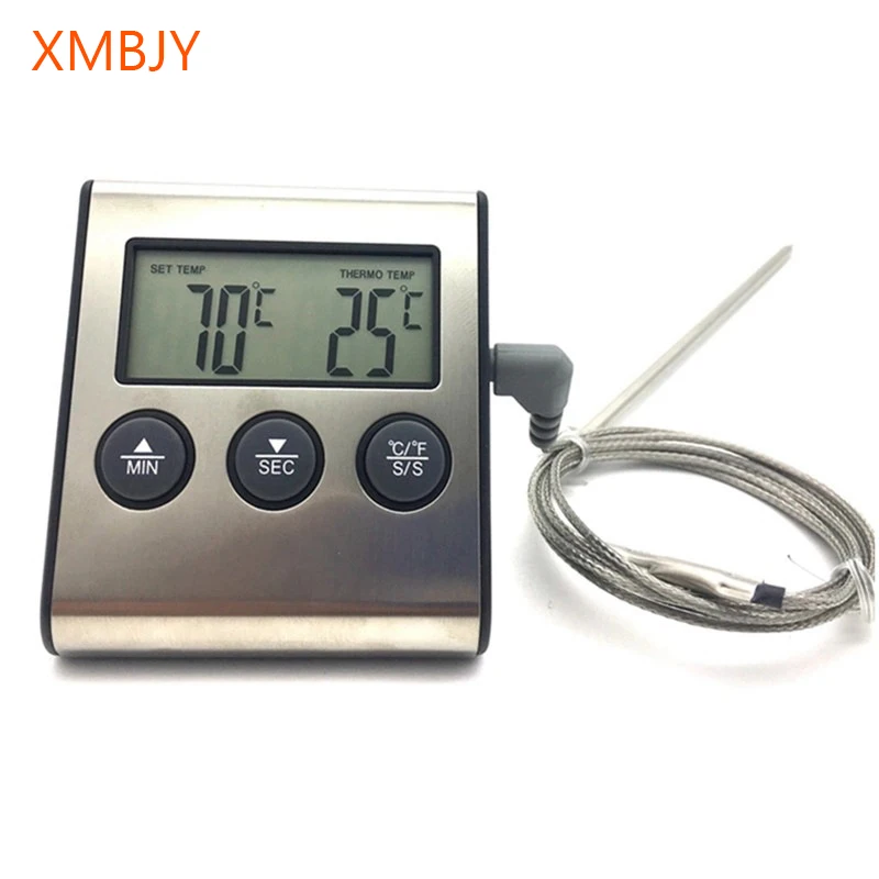 

Digital Oven Thermometer Kitchen Food Cooking Meat BBQ Probe Thermometer With Timer Water Milk Temperature Cooking Tools
